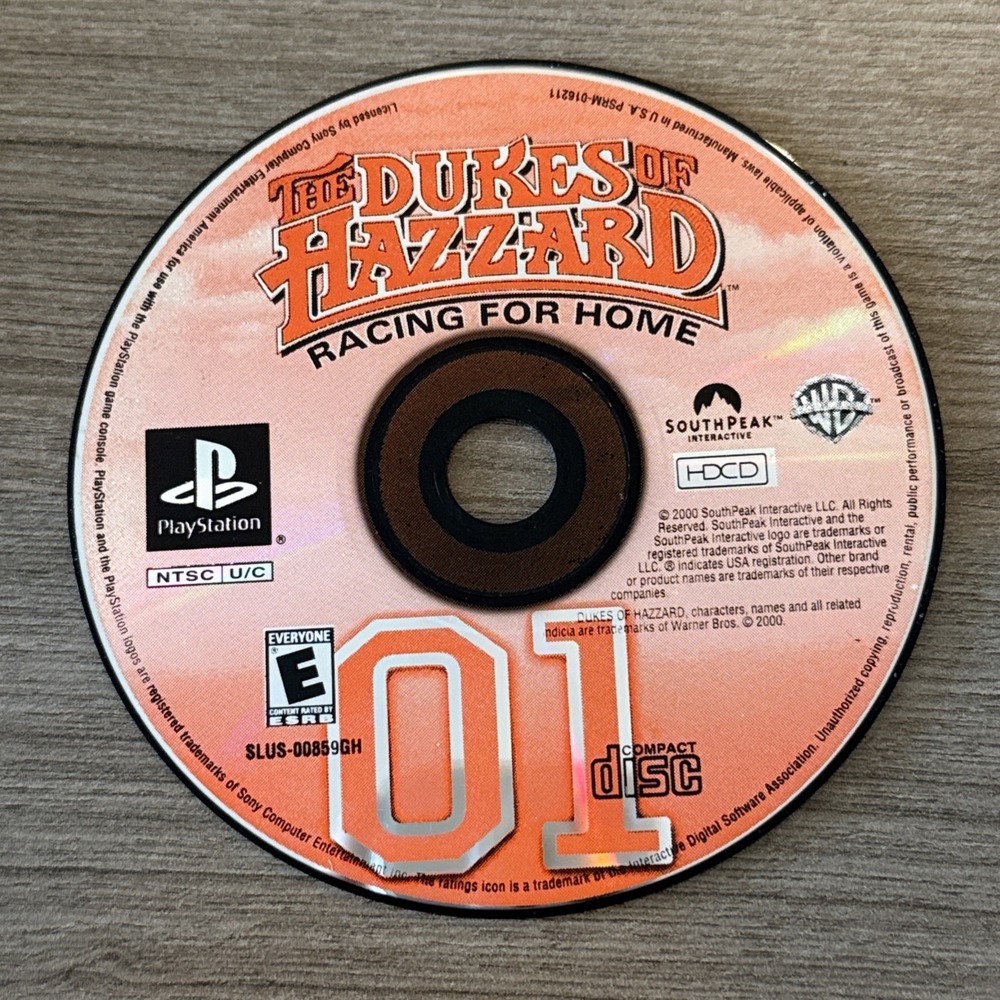 Dukes of Hazzard Racing for Home‎ - Sony Playstation PS1 PSOne PSX